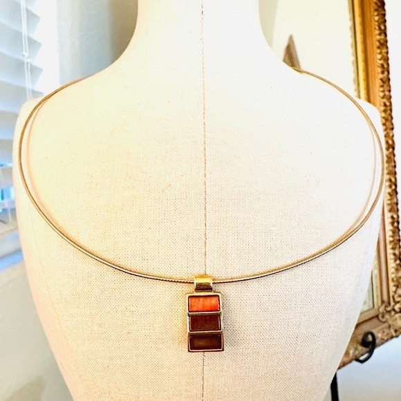 Vintage Ruby Rhinestone Reversible Necklace - Picture 13 of 16